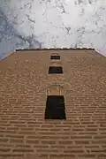 Wall and windows of the south facade of the minaret