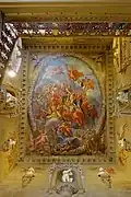 The ceiling of the Great Staircase painted by Antonio Verrio 1691 depicting The Triumph of Cybele