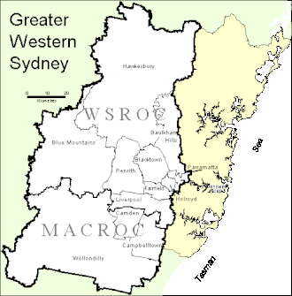 Location of Greater Western Sydney