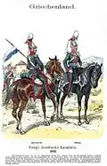 Uniforms of the Cavalry in the first period of Otto's reign (1832–1851)