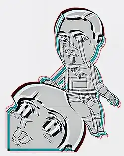 drawing showing Gregory Maass (top) and Nayoungim (bottom)