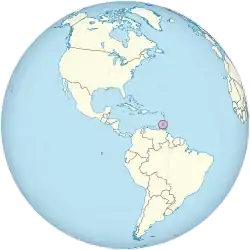 Location of Grenada