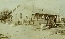 Original GWR station in 1855