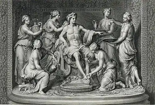 Apollo attended by nymphs by François Girardon and Thomas Regnaudin, ca.&nbsp;1670