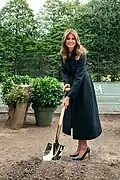 First lady Melania Trump breaking ground for the new White House tennis pavilion in 2019