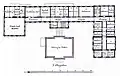 Ground plan: Upper floor after reconstruction and extension 1909/10