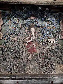 The Guanyin statue on the north side of Moni dian