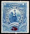 1889-90, 5 pesos, revenue stamp.