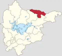 Location within Miyun District