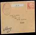 Guinea Airways cover to England, signed "CR Gurney/Pilot" (18 Aug 1930)