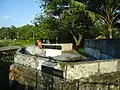 cannon bastion located at the Fort Kochi Beach