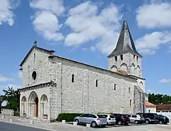 Church and village car-park