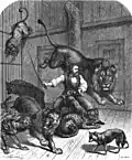 Gustav Werner in the Lion's Cage