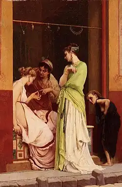 Une marchande de bijoux a Pompéi, 1868,[19][20] private collection