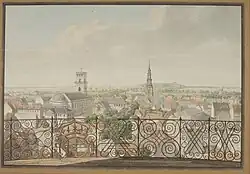 (1804–1861) Udsigt fra Rundetårn