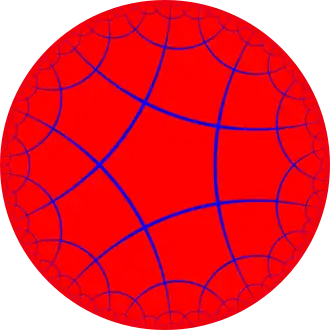 Order-4 pentagonal tiling