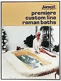 Historic whirlpool bath, circa 1969