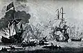 Mezzotint of the battle by Elisha Kirkall