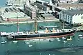 HMS&nbsp;Warrior: the world's first iron-hulled warship, preserved in Portsmouth.
