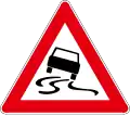 A10 Slippery road