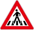 A21Pedestrian crossing ahead