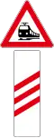 A36-1 Advanced warning for an approaching railway crossing without barriers