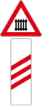 A36 Advanced warning for an approaching railway crossing with barriers