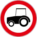 B14 No entry for tractors