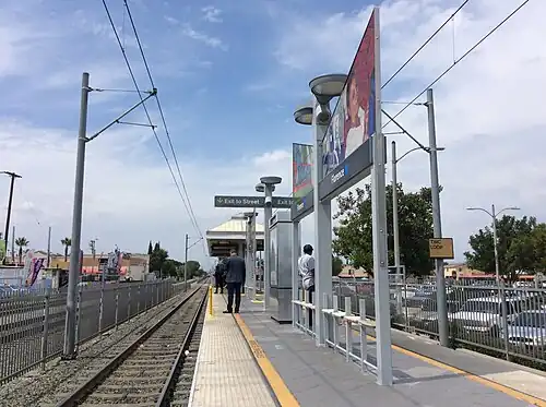 The platform at Florence station