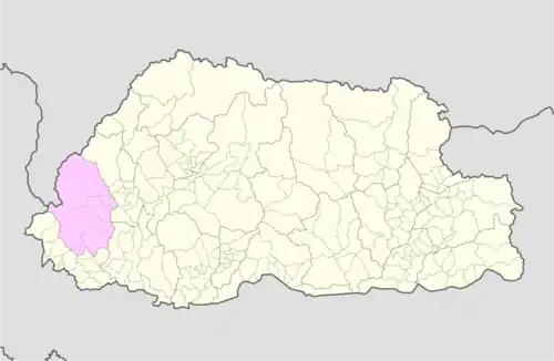 Gakiling Gewog is located in Haa District