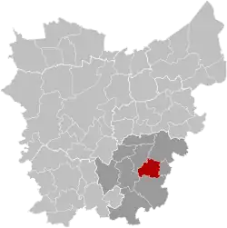 Location of Haaltert in East Flanders