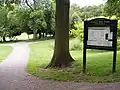 The entrance to the park.