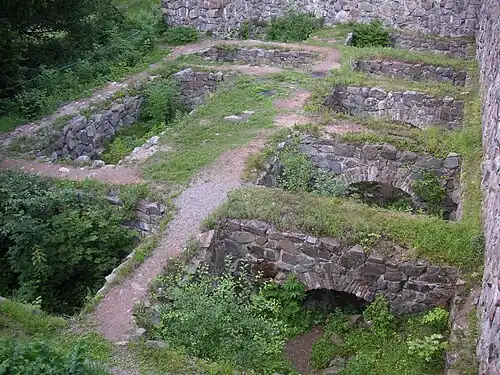 The foundation, northeast section