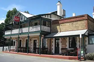 Hagen Arms Hotel, located in the main street