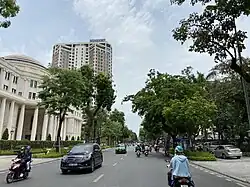 Somerset Grand Hanoi with Supreme People's Court of Vietnam on Hai Bà Trưng Street