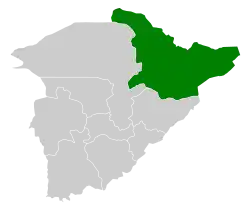 Location of Baqaa Governorate within Hail Province