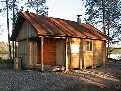 Wilderness Hut at the Lake Sunijärvi in Hailuoto, Finland
