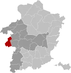 Location of Halen in Limburg