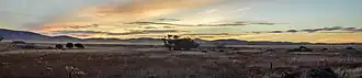 Hills as seen from Worlds End at sunset