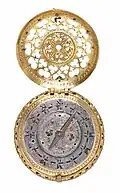 Neck clock with alarm, Johannes Reinbold, around 1600 (Inv. K-0473)