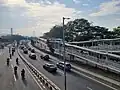 Concourse building at the transfer bridge to Simpang Cempaka station