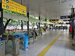 Interior of the station, 2024.