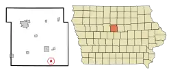 Location of Randall, Iowa