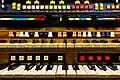 Arpeggiator buttons (in red, bottom-right) on Hammond Colonnade