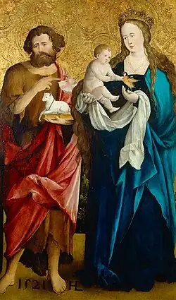 John the Baptist and Mary with the Christ Child, 1521