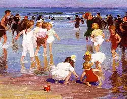 Edward Henry Potthast Happy Days, oil on panel, c. 1910–1920