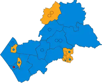 2019 results map