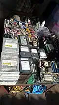 Hard drives and components being sold on Lamington Road