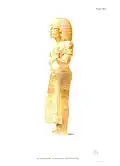 An alabaster funerary statue of Horemheb found inside his KV57 tomb