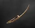 Harp, Late Second Intermediate Period–early New Kingdom, Dynasty 17–18. Naviform harp, shoulder harp.